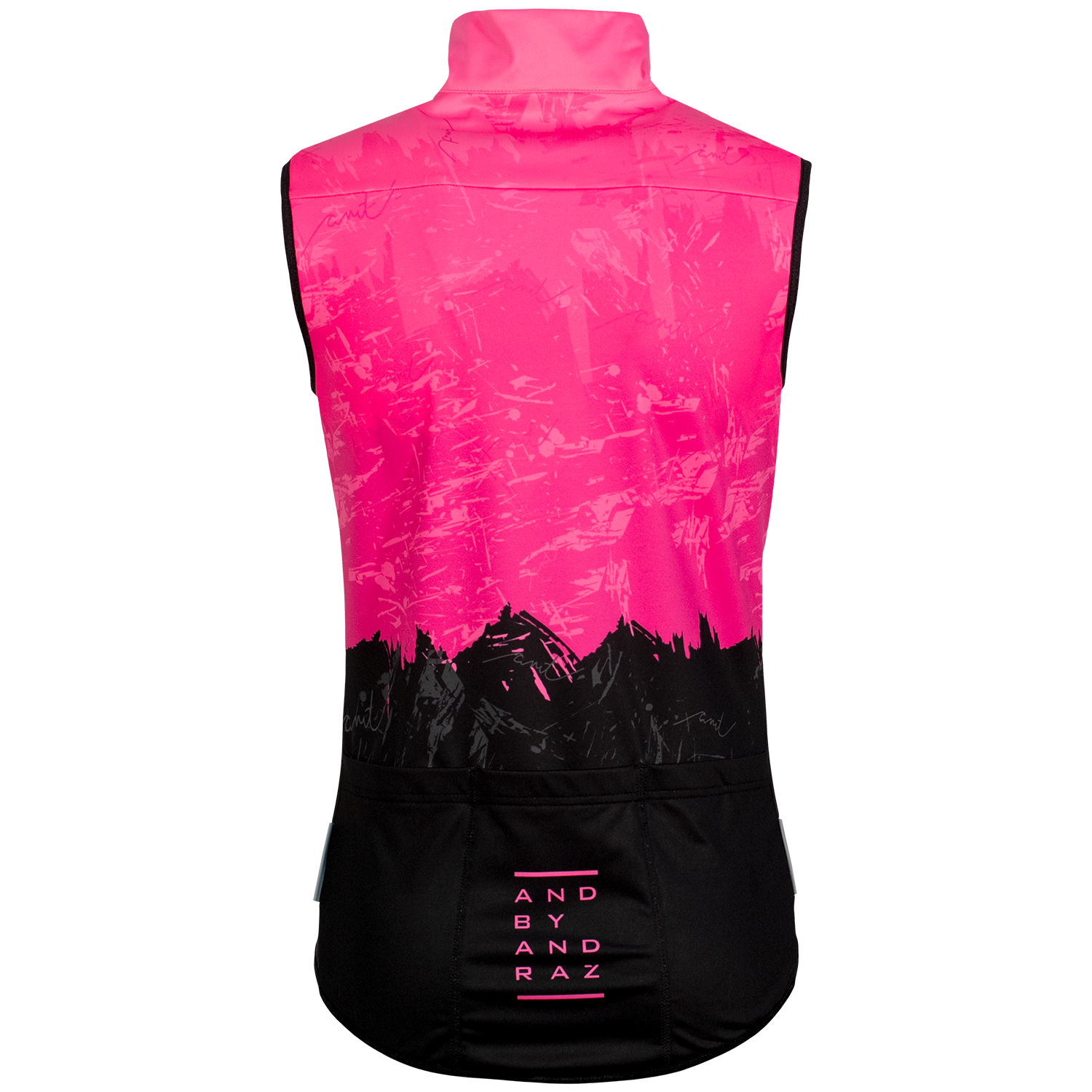 andBELLA VEST ženski telovnik - FLUO FUKSIJA/ČRNA