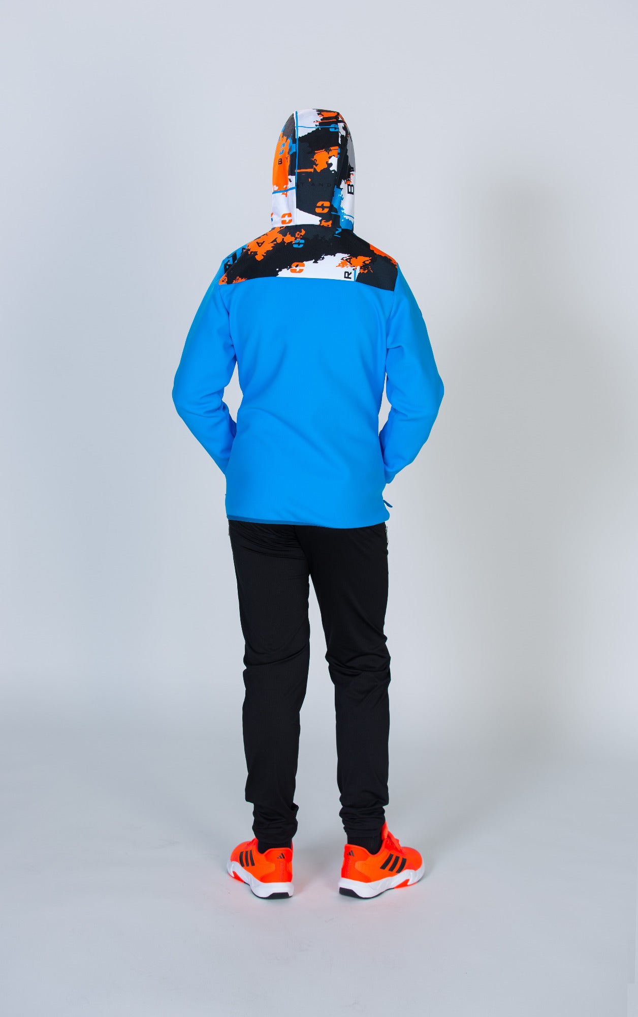 andCIAN fantovski windstop - Ž.MODRA/ČRNA/FLUO ORANŽ