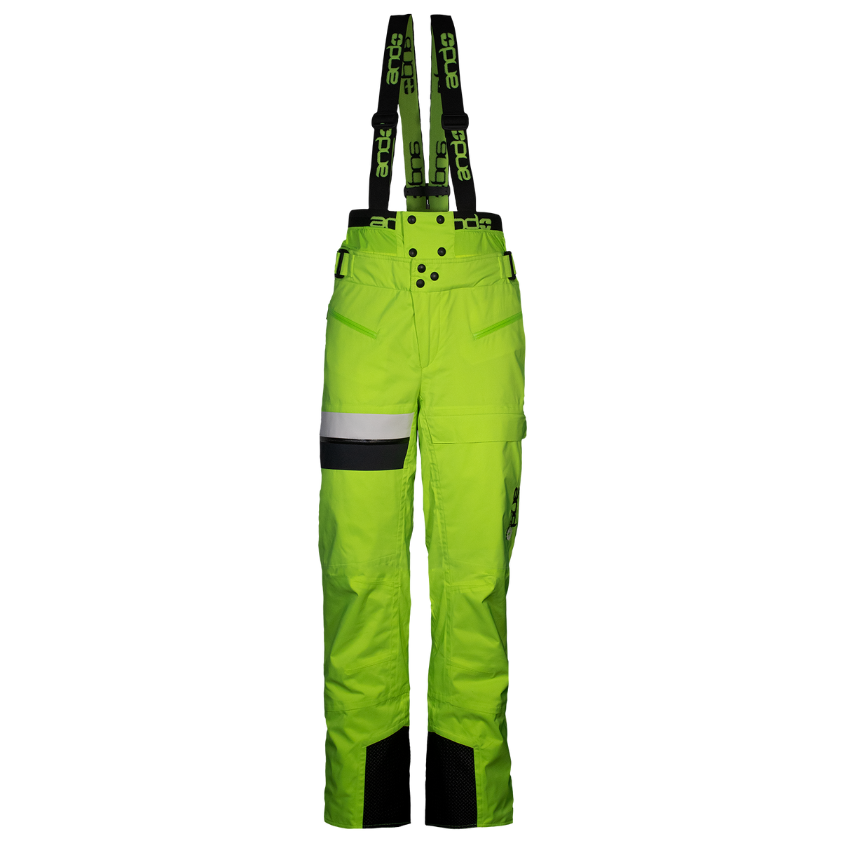 andCLAUDE - H moške hlače - FLUO RUMENA/ČRNA/BELA