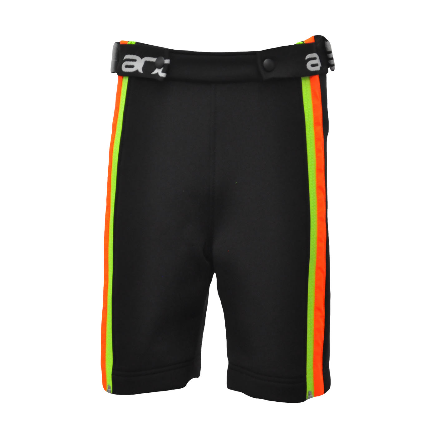 andDale otroške ogrevalne hlače - ČRNA/FLUO ORANŽNA