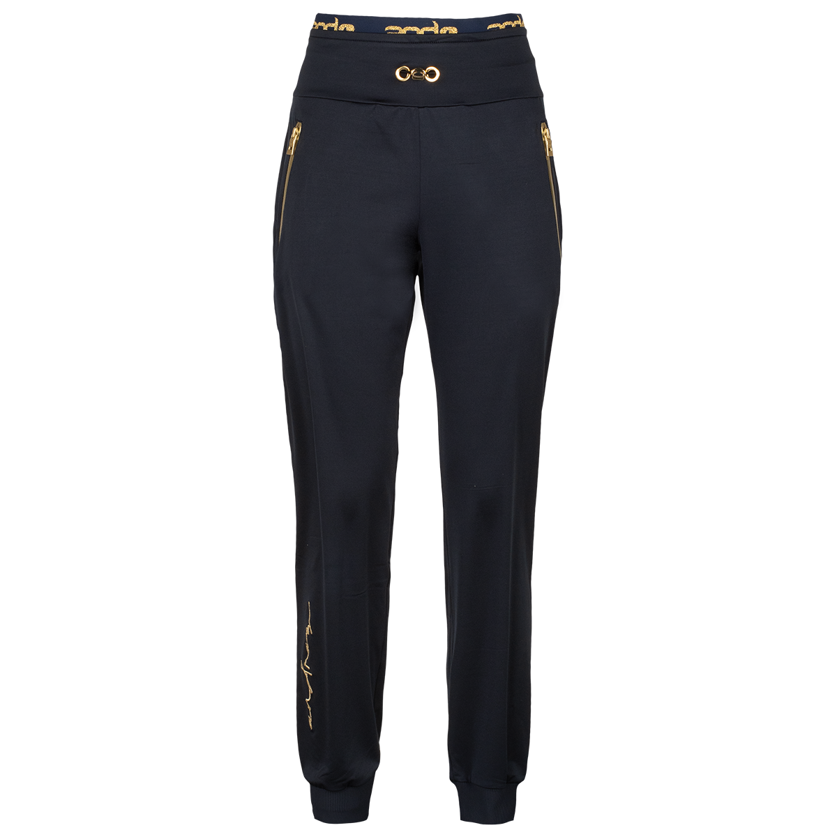 andGITHA ženske hlače - T.MODRA/ZLATA
