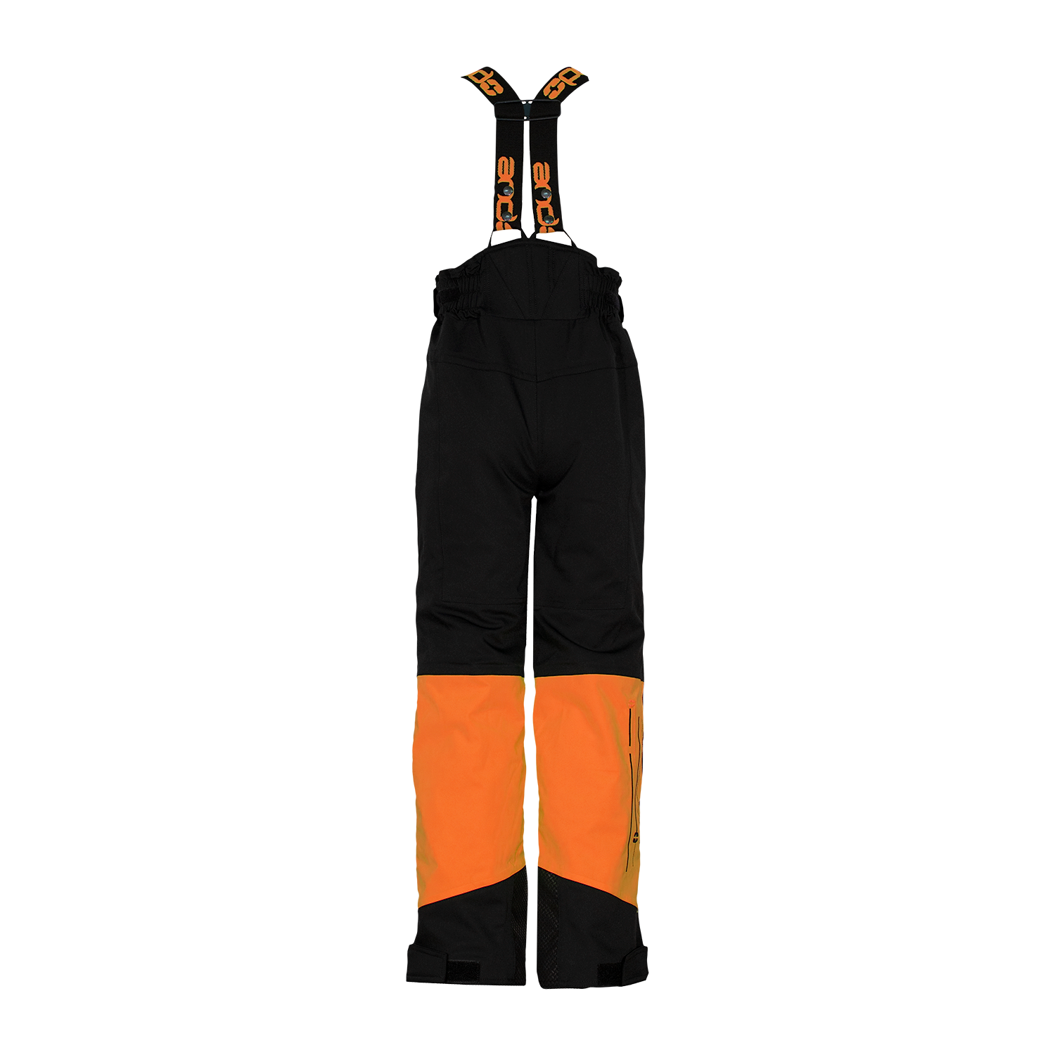 andLAN - H fantovske hlače - ČRNA/FLUO ORANŽ