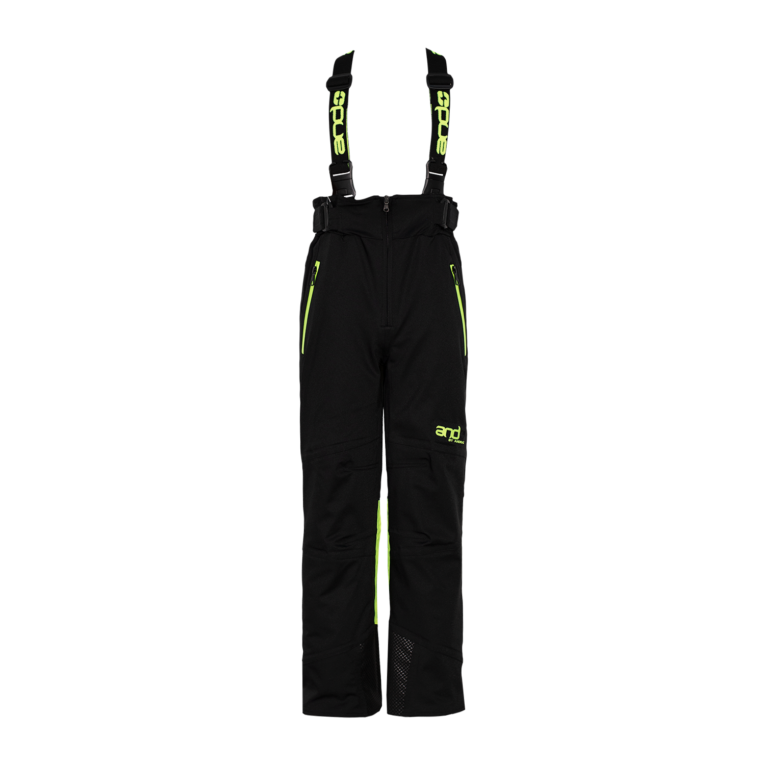 andLAN - H fantovske hlače - ČRNA/FLUO RUMENA
