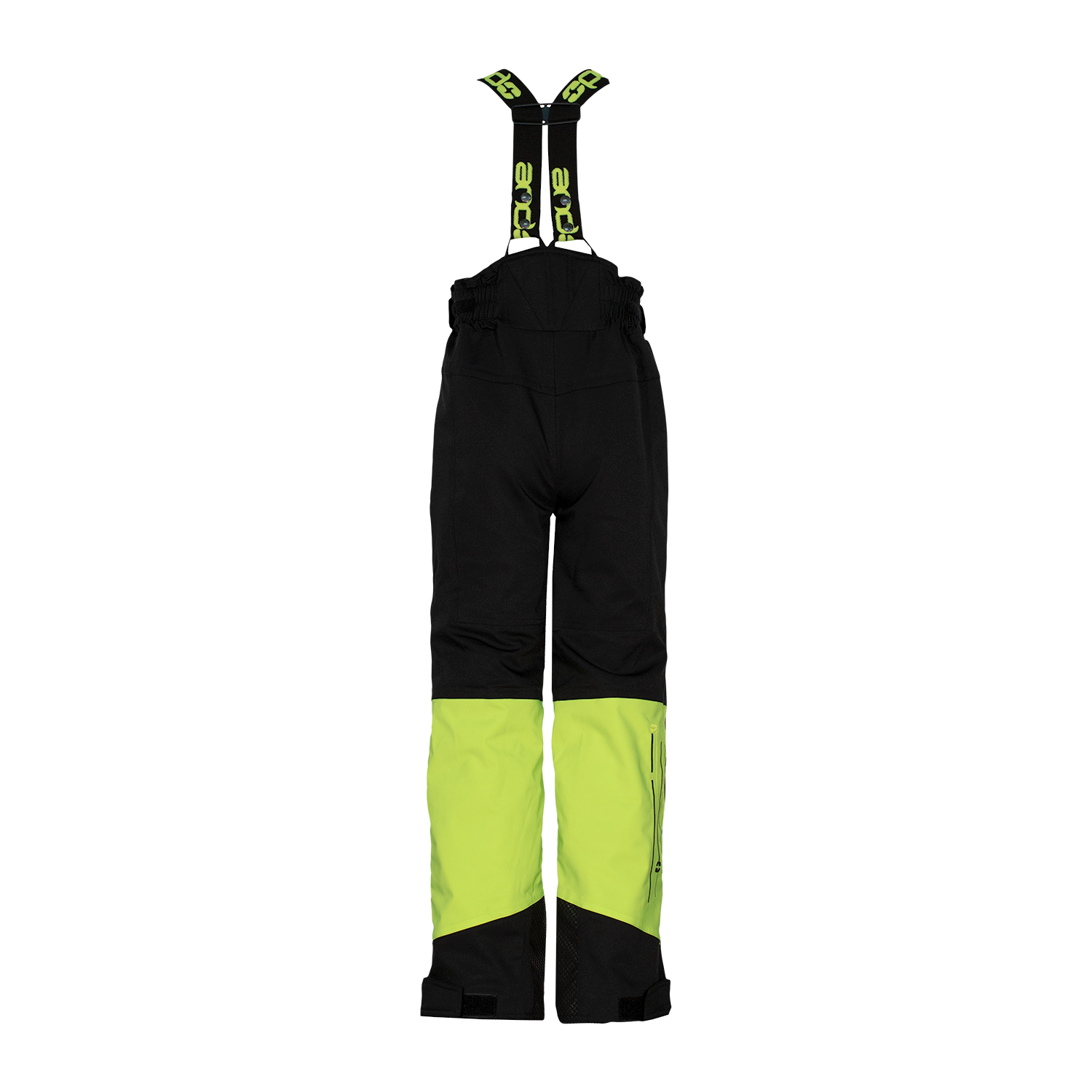 andLAN - H fantovske hlače - ČRNA/FLUO RUMENA