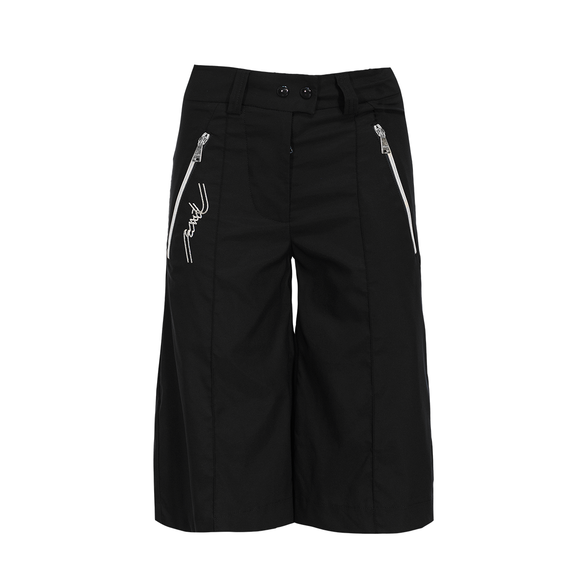 andORIANA ženske bermuda hlače - ČRNA/SREBRNA