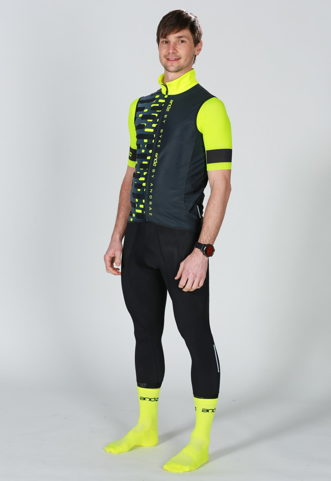 andSOCK20Hi nogavice - FLUO RUMENA/ČRNA - 43-46