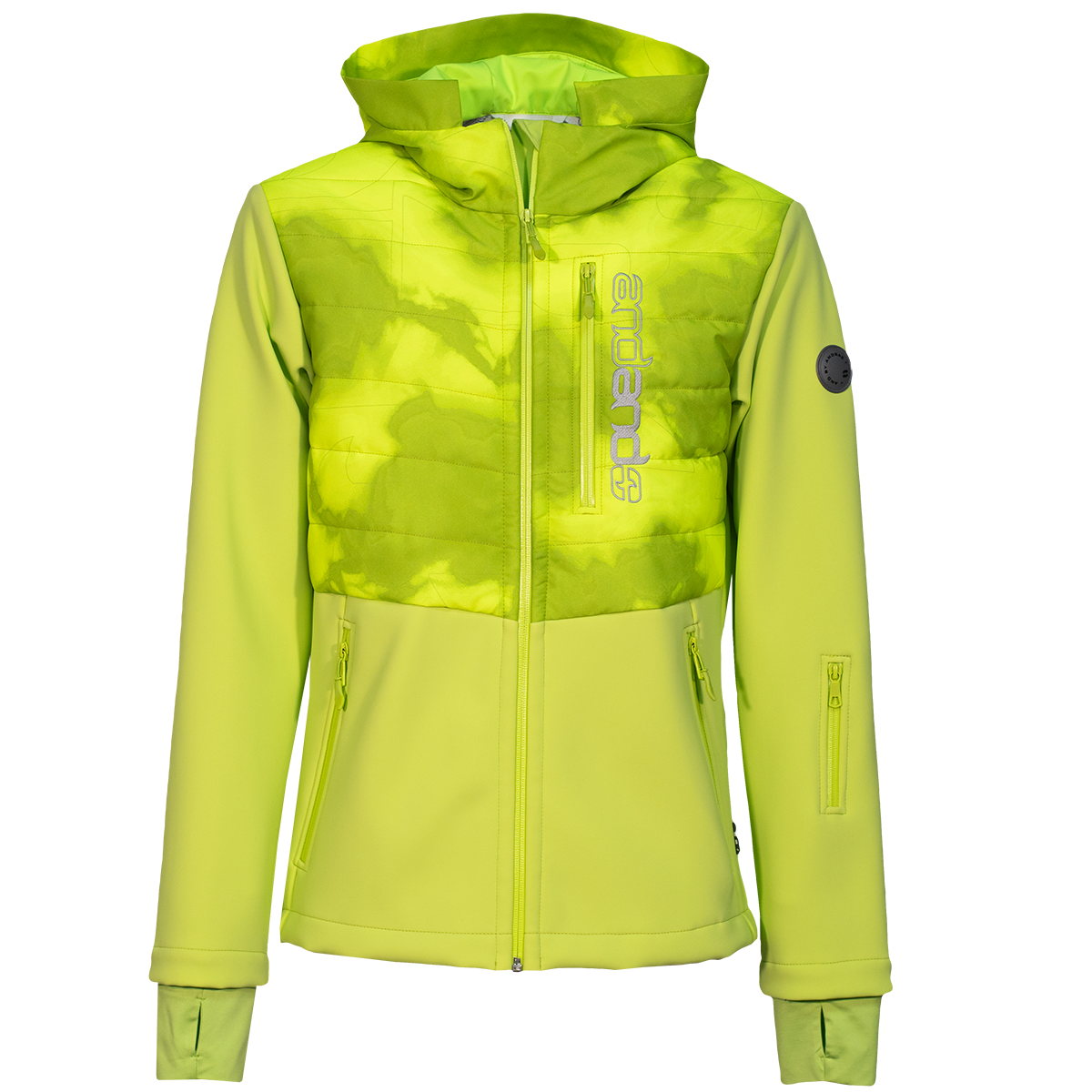 andPASCAL moški windstop - PISTACIJA/FLUO RUMENA