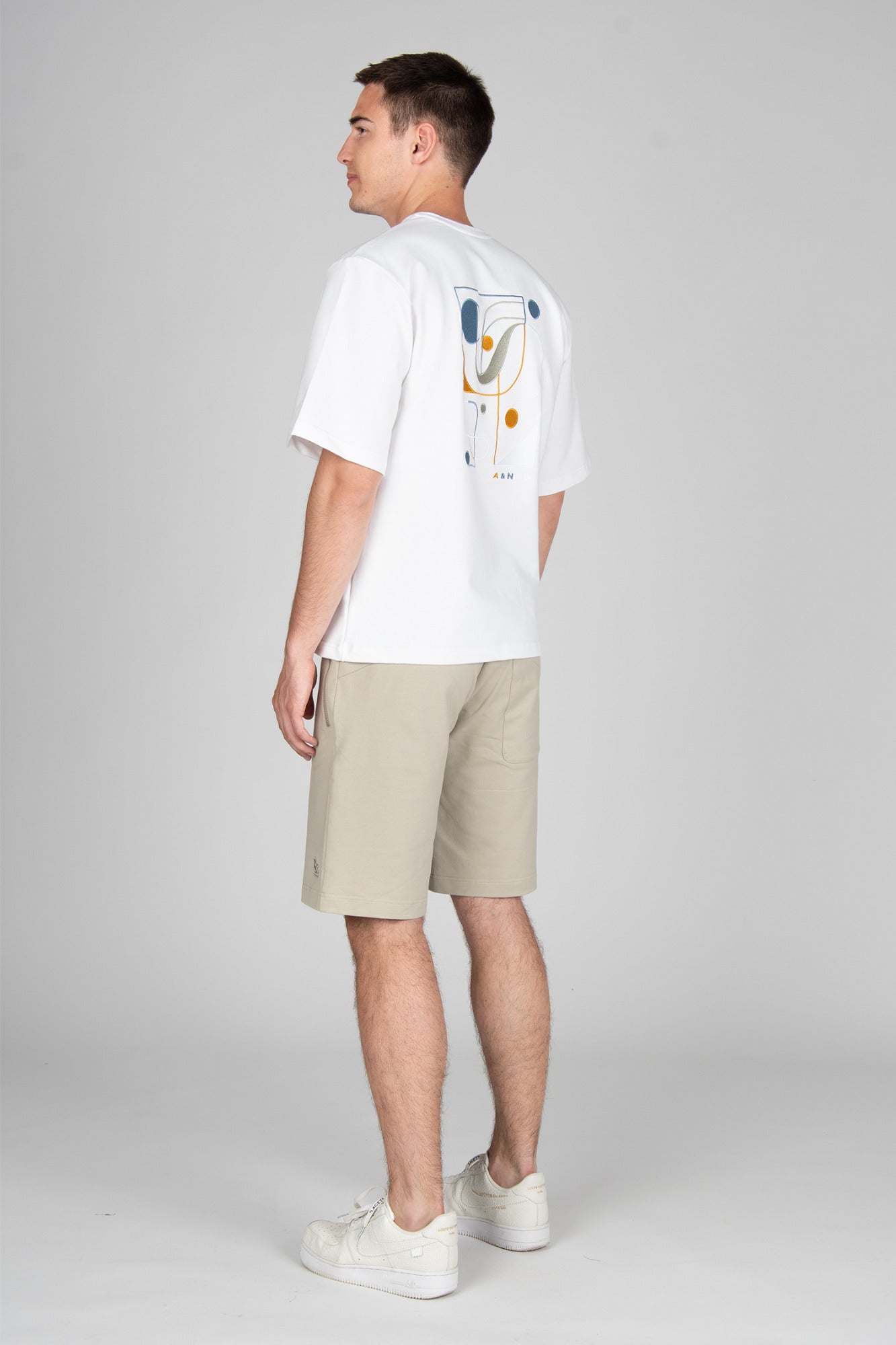 andPEDRALBES - A&N&D moška majica - SIVOZELENA/KOLEKCIJA