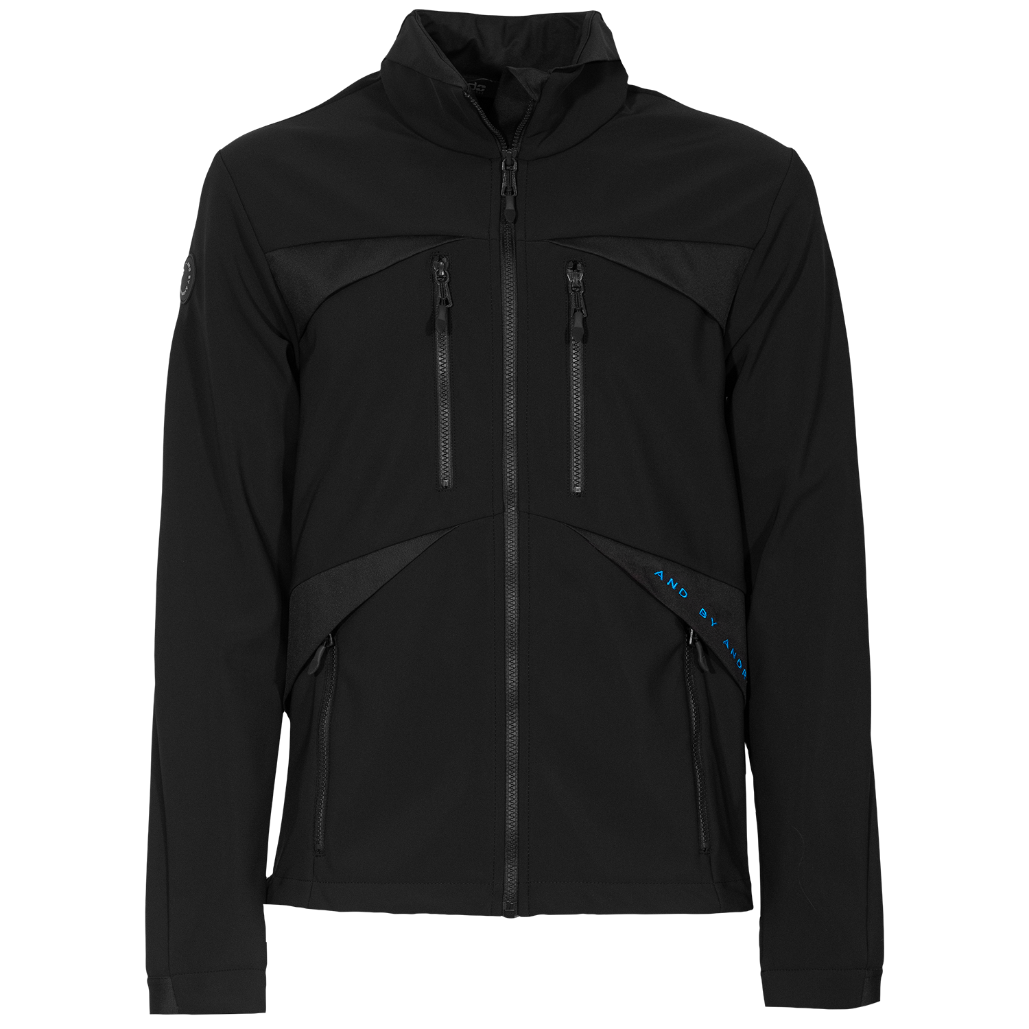 andTIMMO moški softshell - ČRNA/Ž.MODRA