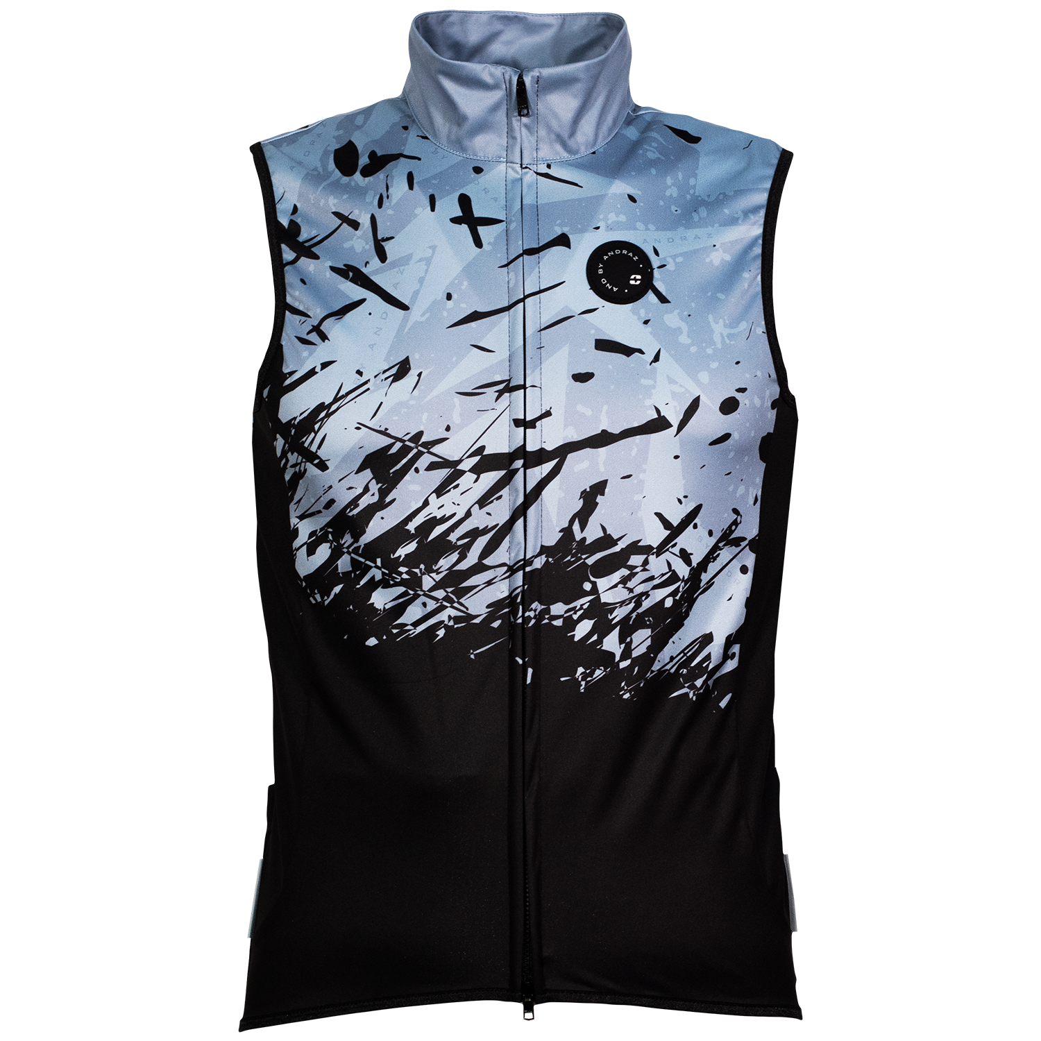 andBELL VEST moški telovnik - ČRNA/Ž.MODRA