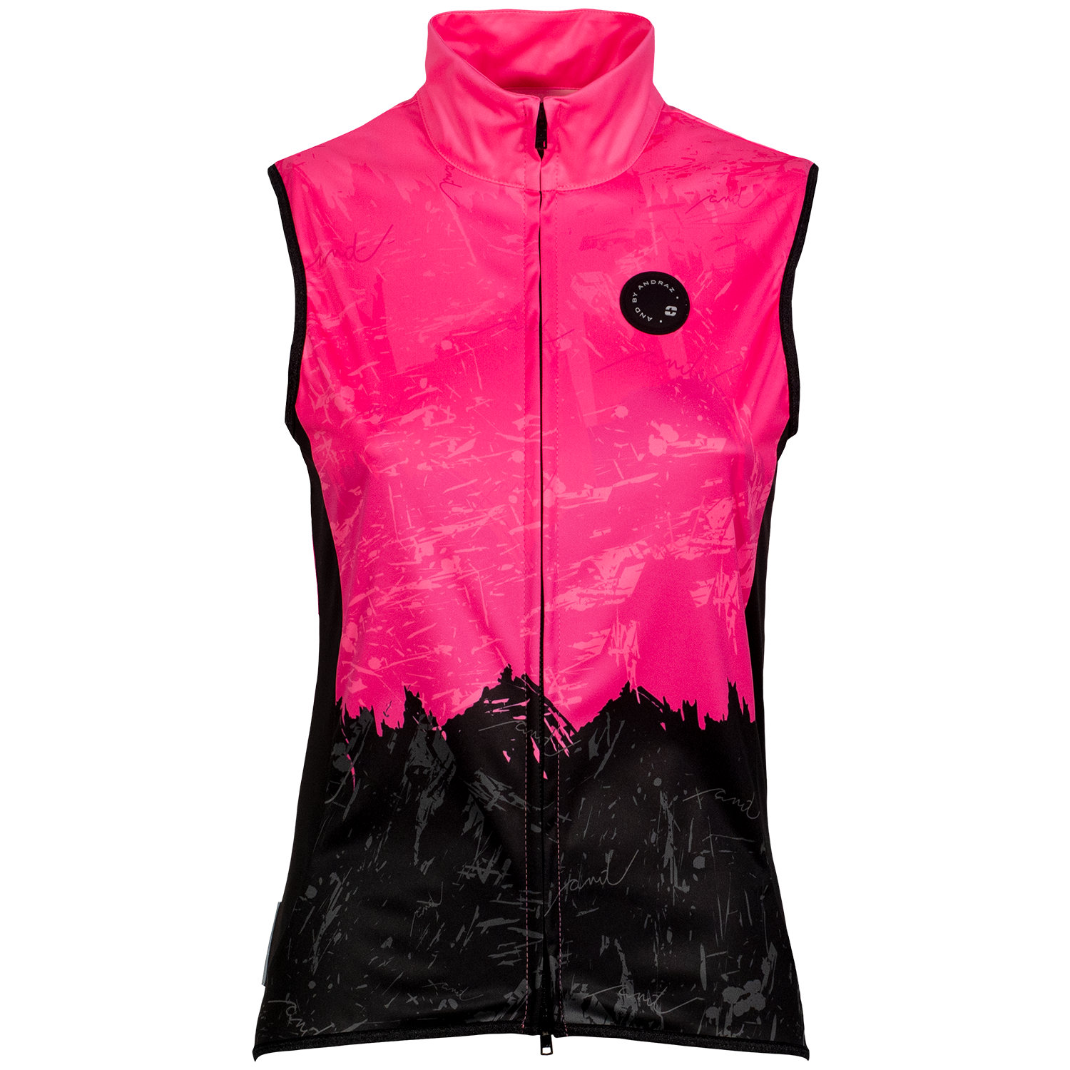 andBELLA VEST ženski telovnik - FLUO FUKSIJA/ČRNA