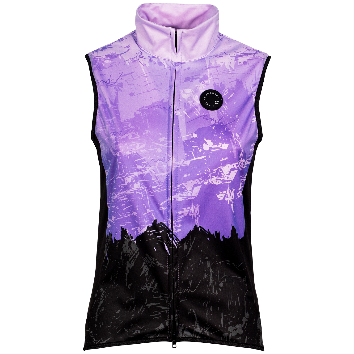 andBELLA VEST ženski telovnik - FLUO VIJOLIČNA/ČRNA