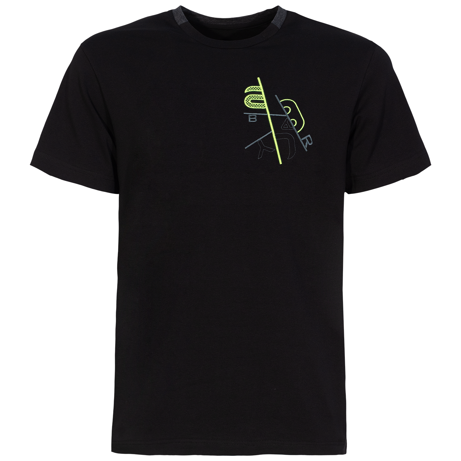 andCONRAD moška majica - ČRNA/FLUO RUMENA