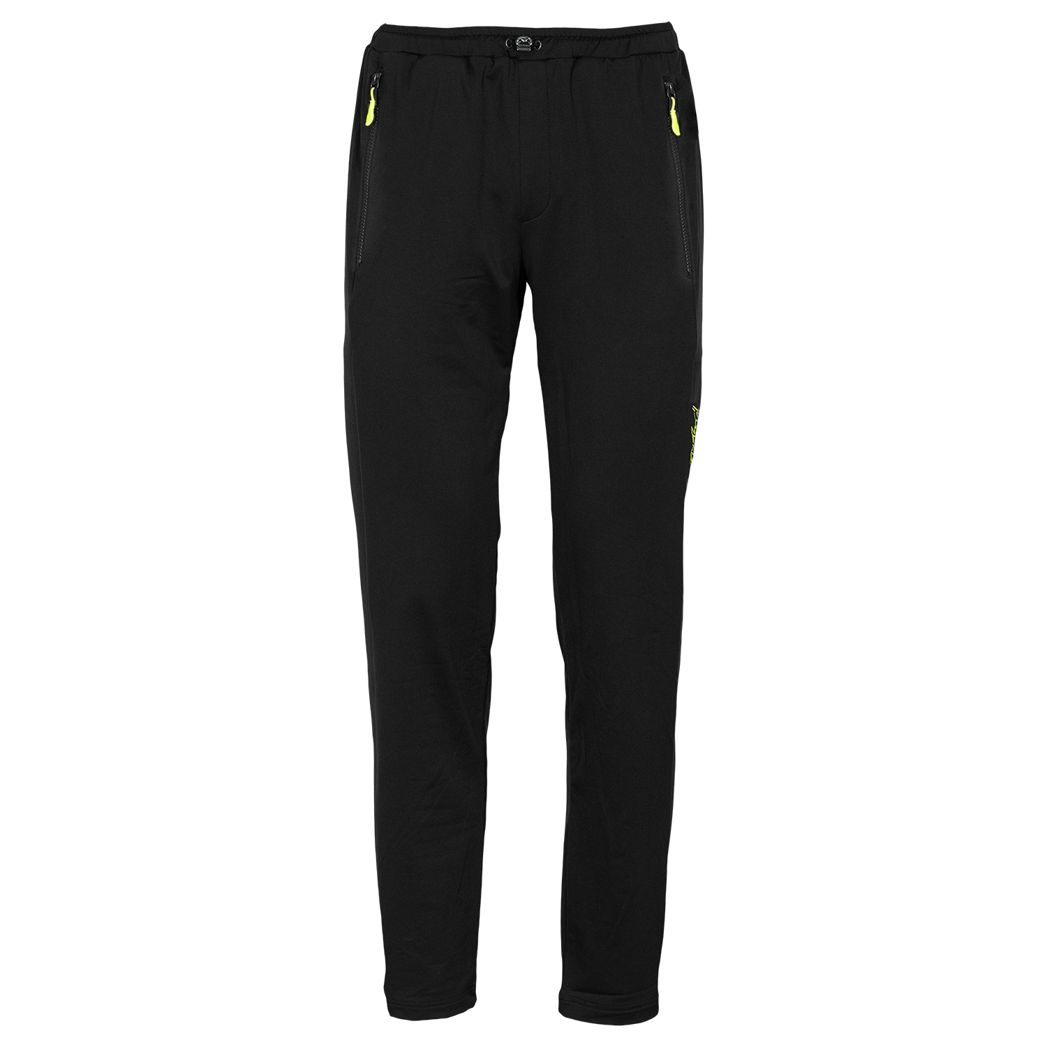 andHALL moške hlače - ČRNA/FLUO RUMENA - PODALJŠANE - 58