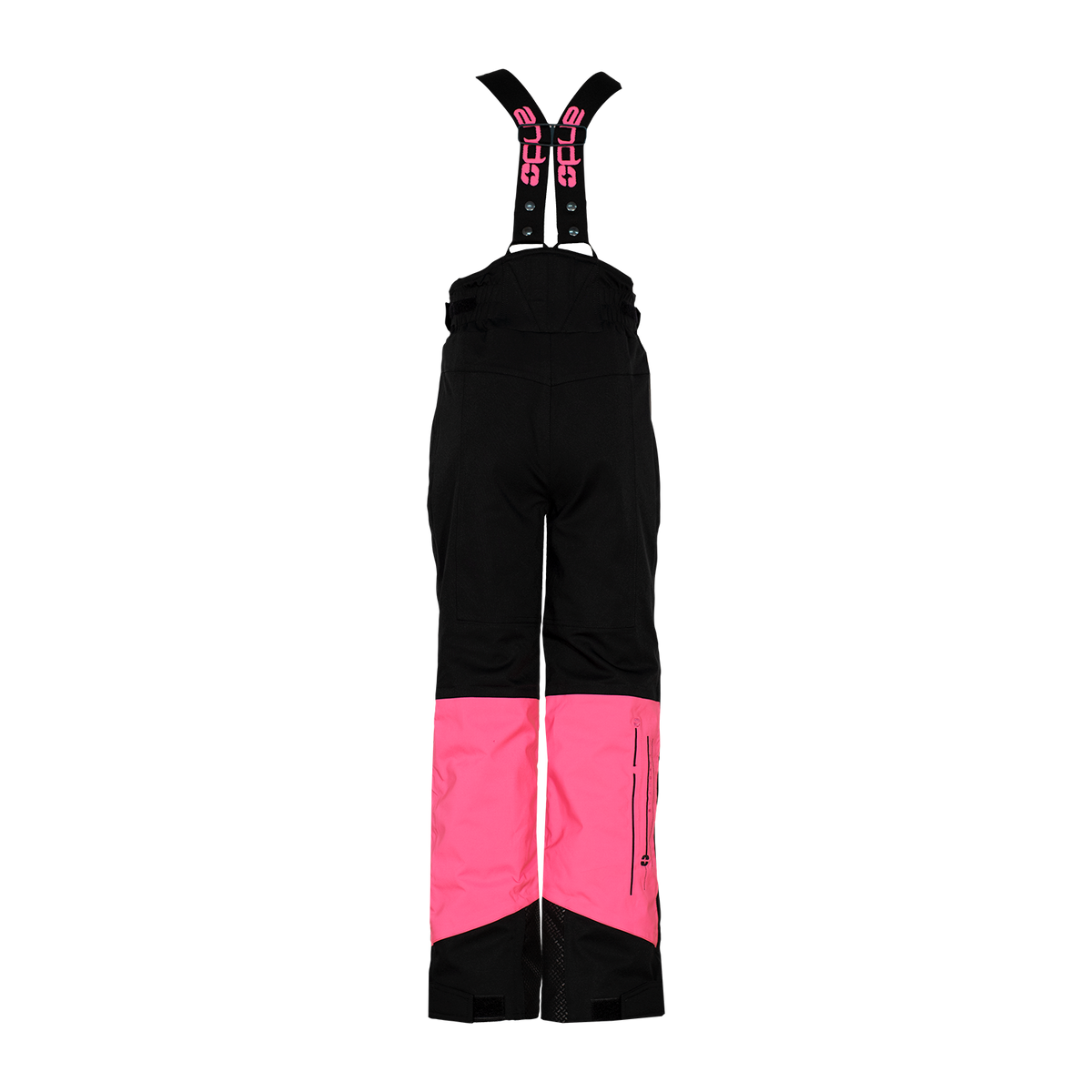 andLANA - H deklišk hlače - ČRNA/FLUO FUKSIJA
