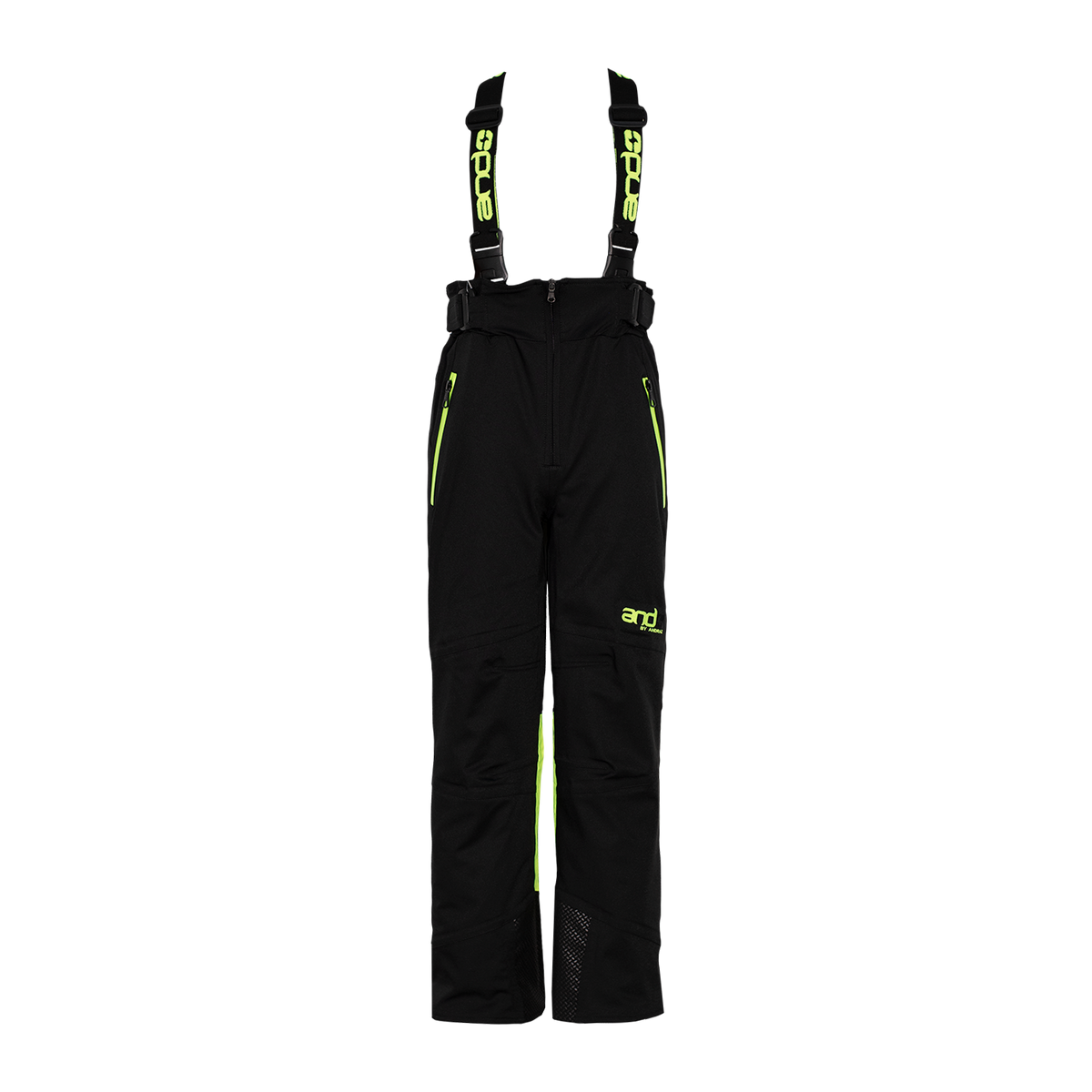 andLAN - H fantovske hlače - ČRNA/FLUO RUMENA