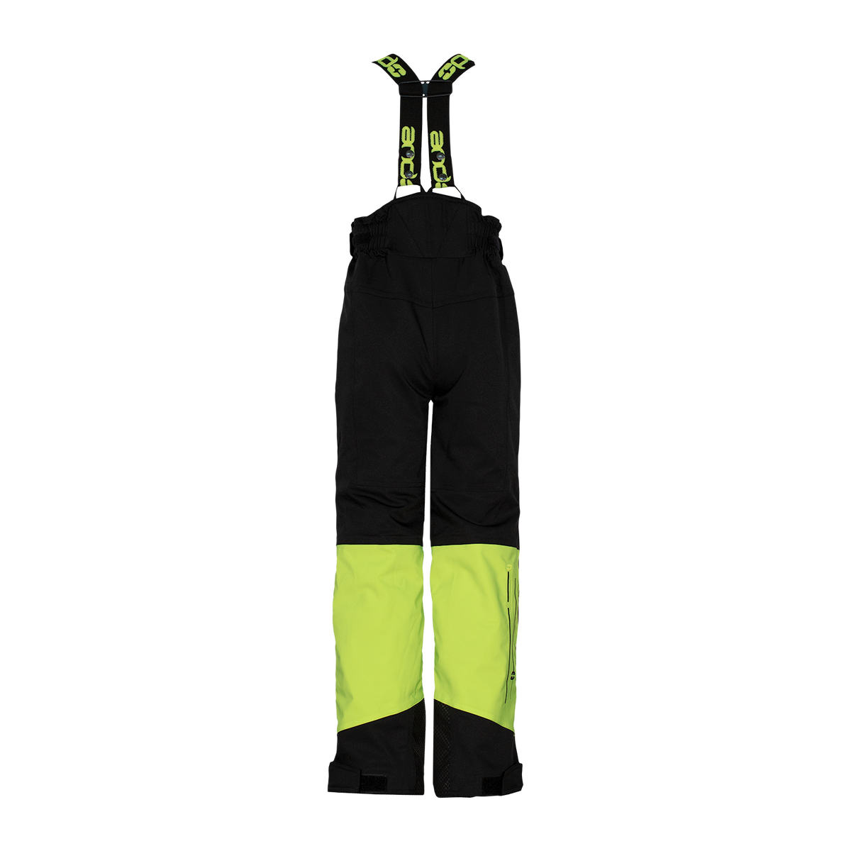 andLAN - H fantovske hlače - ČRNA/FLUO RUMENA