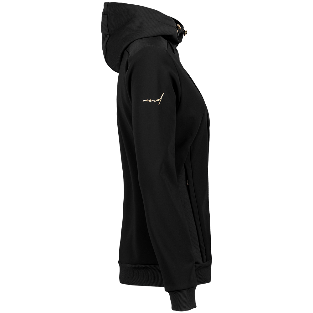 andSHARON - ženski softshell - ČRNA,ZLATA