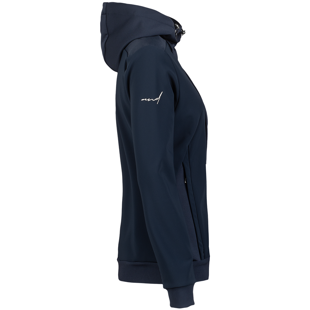 andSHARON - ženski softshell - T. MODRA,SREBRNA