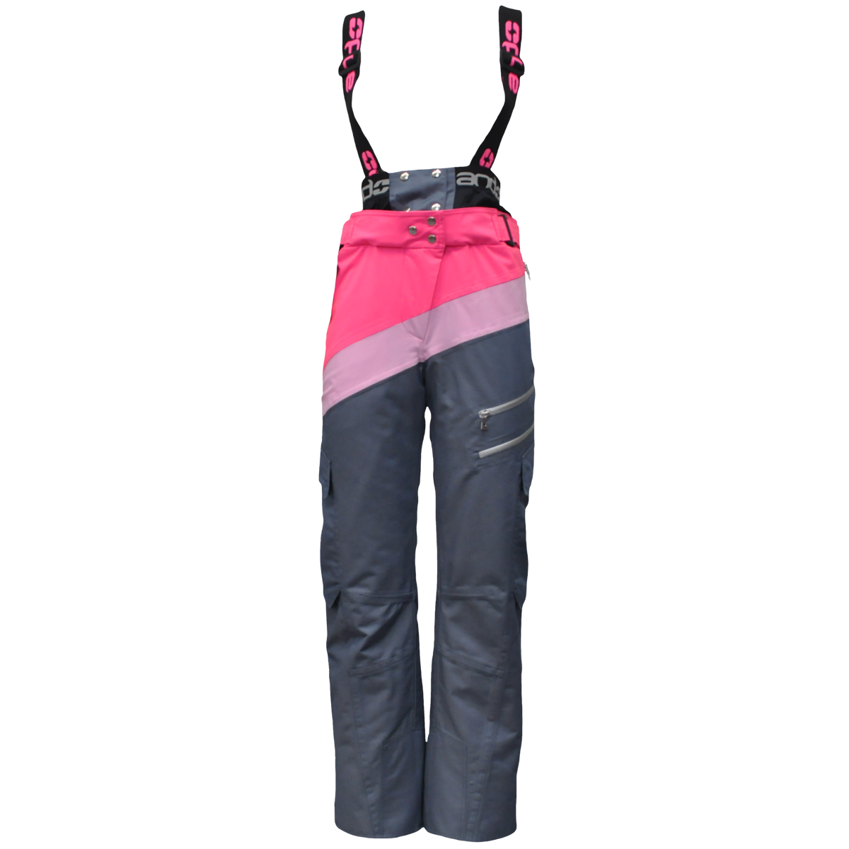 andSnowoman - hlače ženske hlače - JEANS MODRA/FLUO FUKSIJA