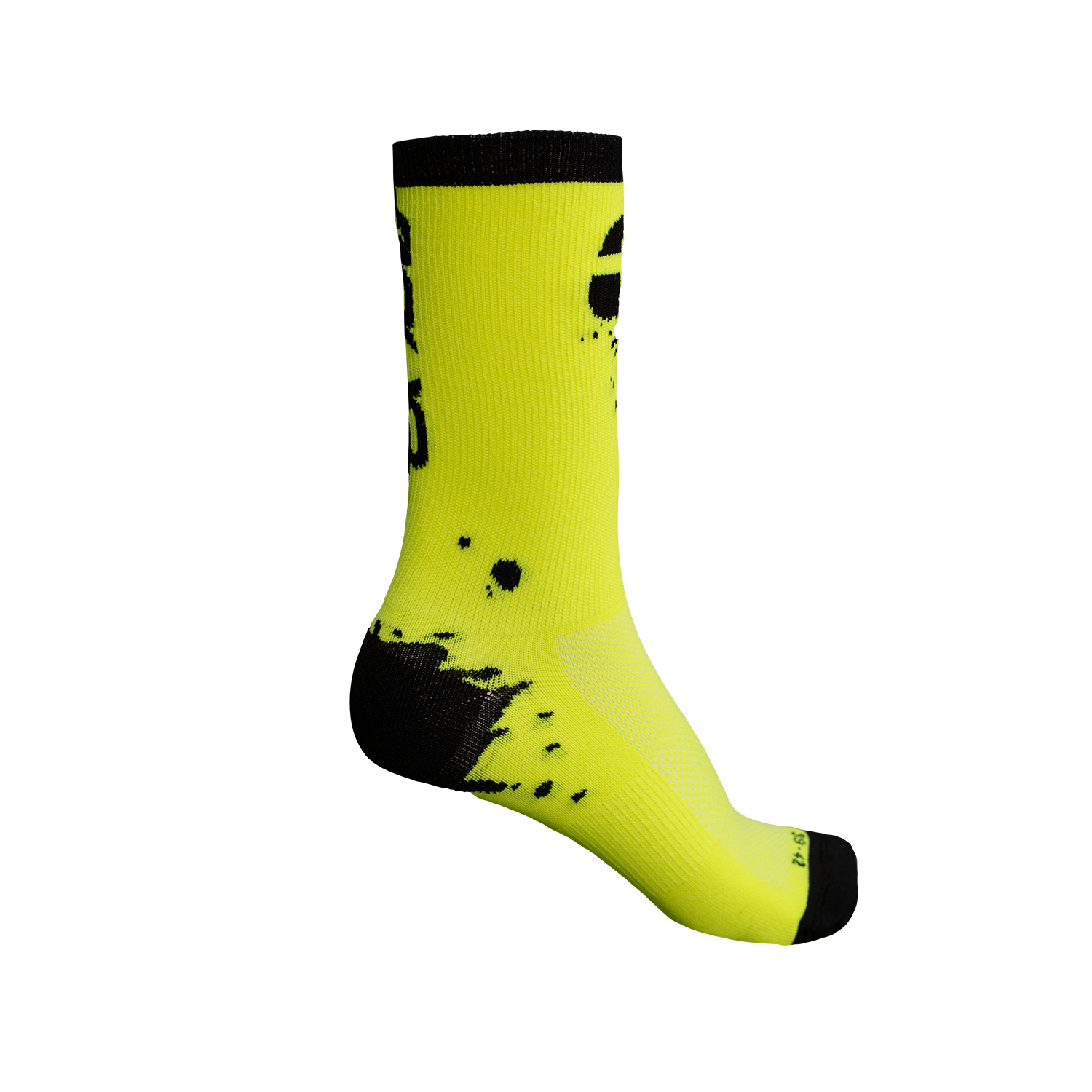 andSOCKHI24 nogavice - FLUO RUMENA/ČRNA - 43-46