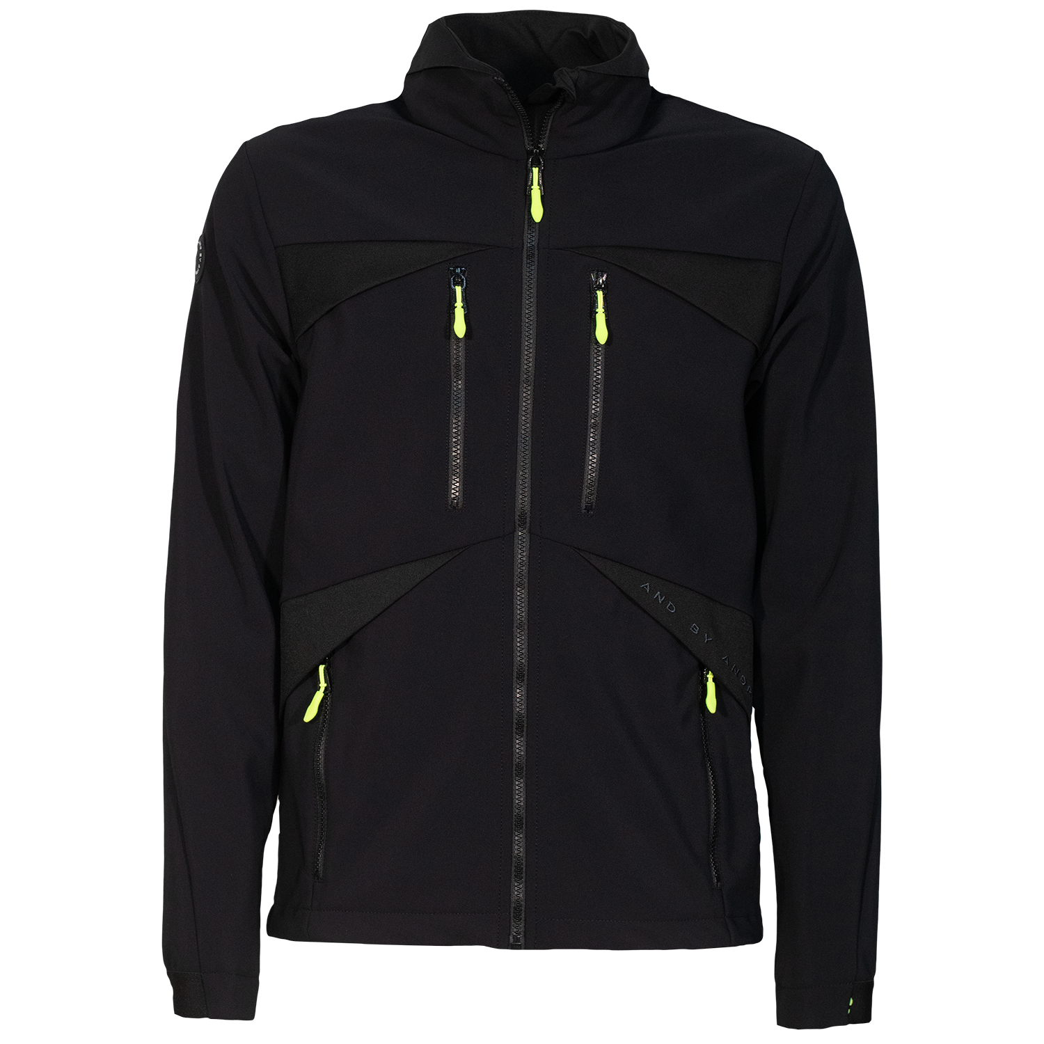 andTIMMO moški softshell - ČRNA/FLUO RUMENA